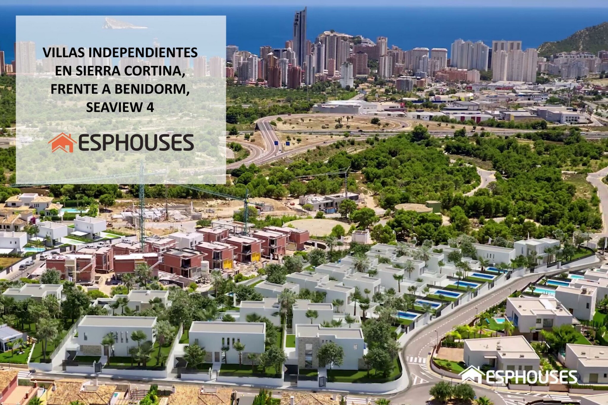 Villas independientes en Sierra Cortina, frente a Benidorm, SEAVIEW 4