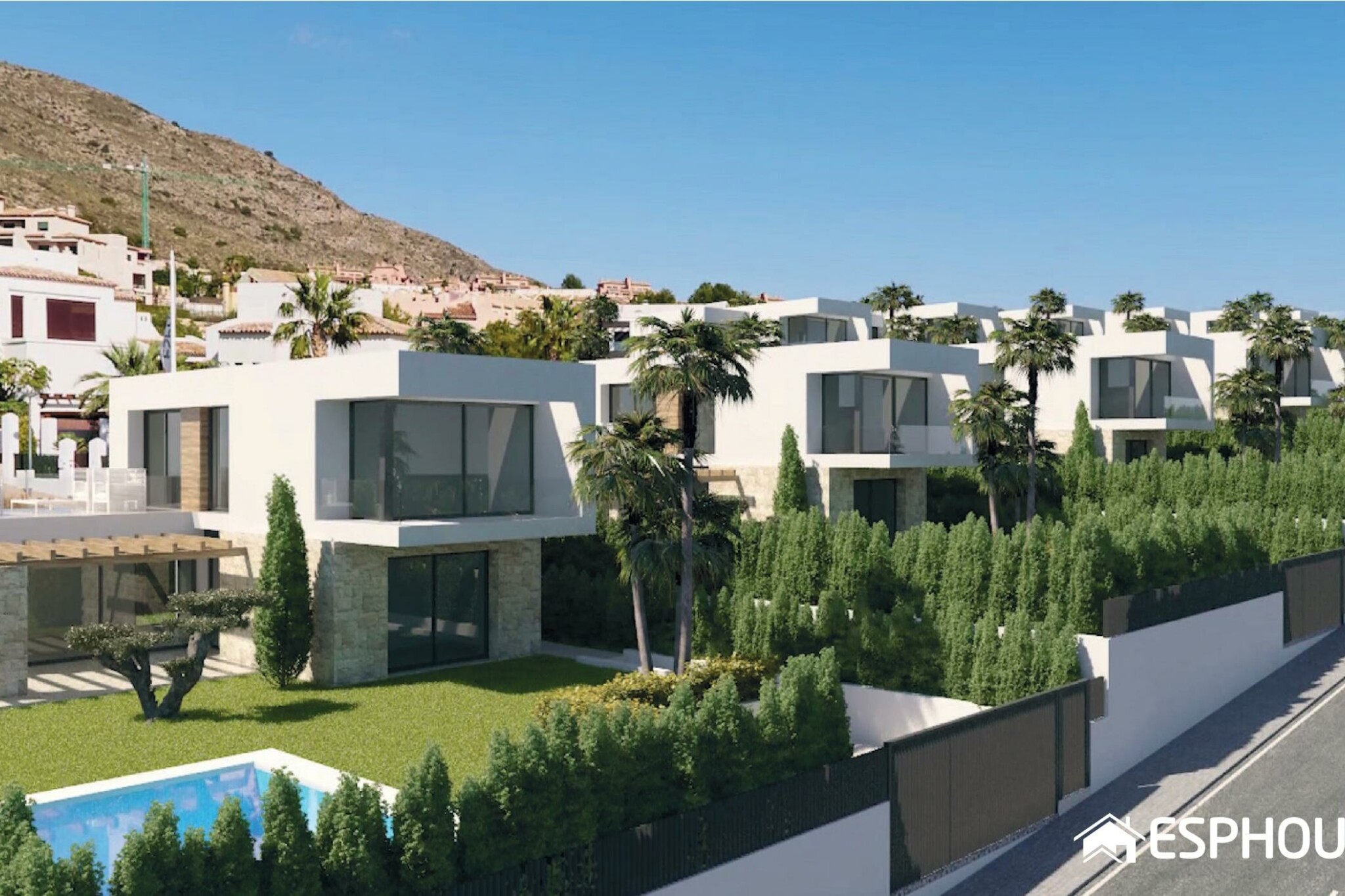 SEAVIEW 5. Villas independientes en Urb. Sierra Cortina, a 5 minutos de Benidorm