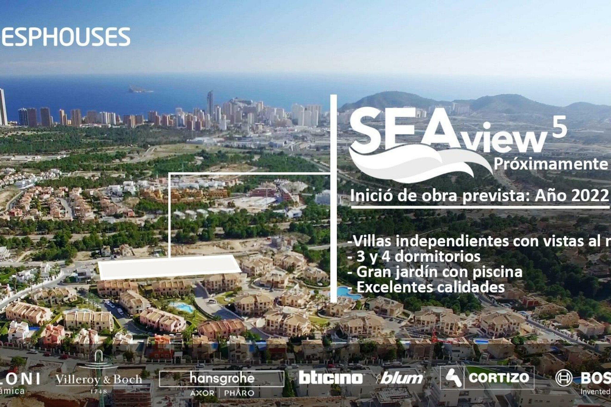 SEAVIEW 5, nueva promoción de obra nueva en Sierra Cortina, Benidorm