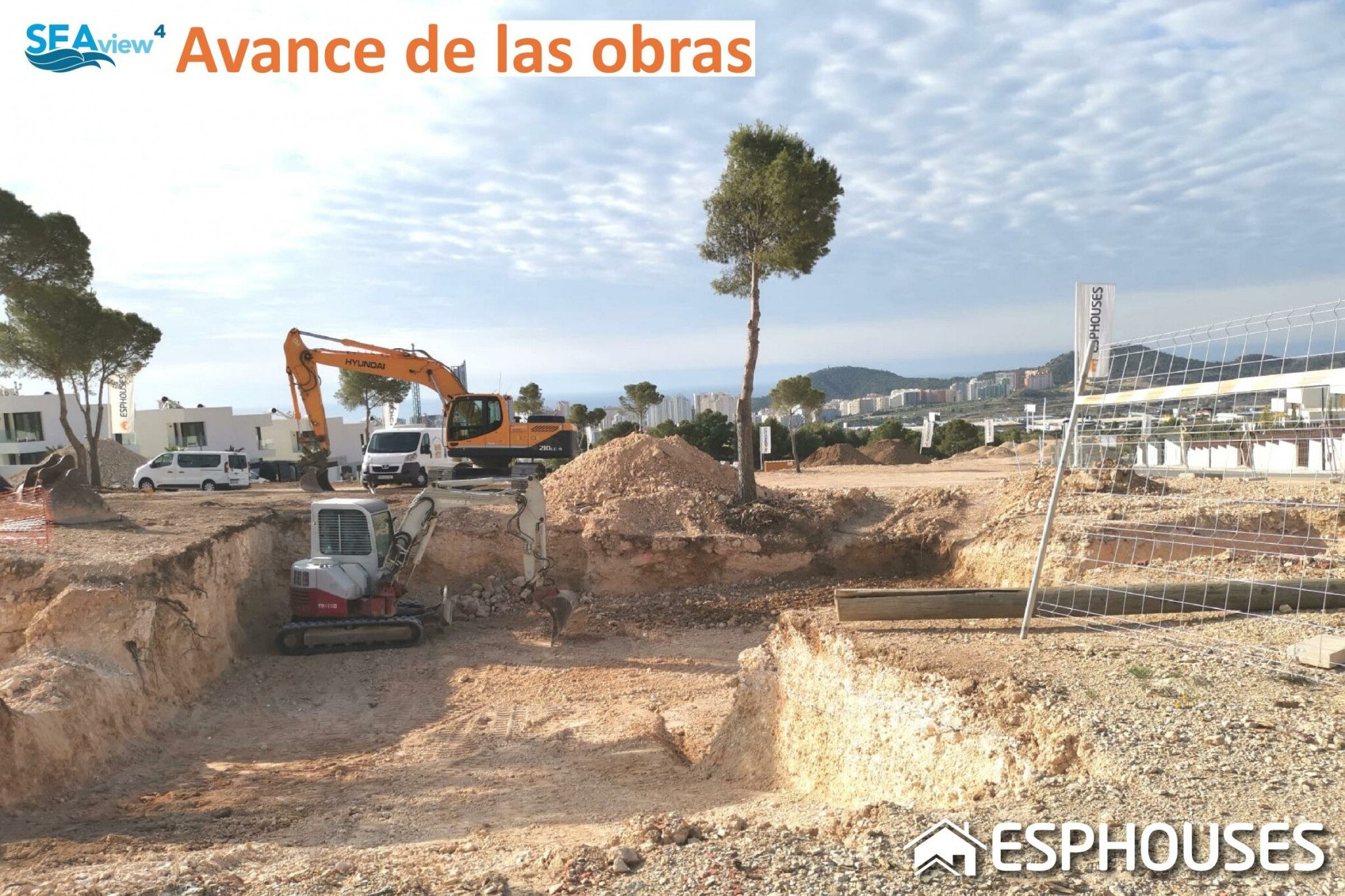 Avance de las obras de nuestra promoción SEAVIEW 4 en Finestrat