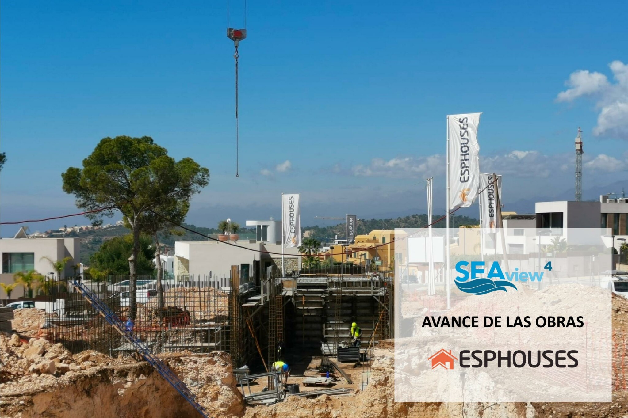 SEAVIEW 4 - Avanza la construcción de estas villas en Sierra Cortina
